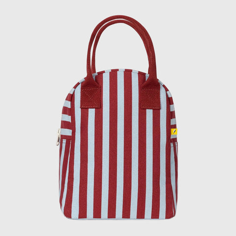 Zipper Lunch in Awning Stripe Chili Pepper