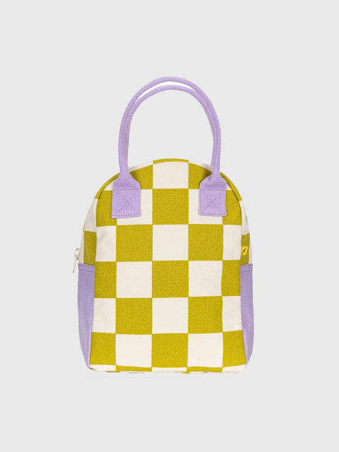 Zipper Lunch in Checks Pear