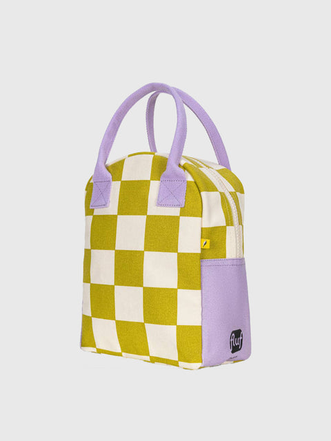Zipper Lunch in Checks Pear