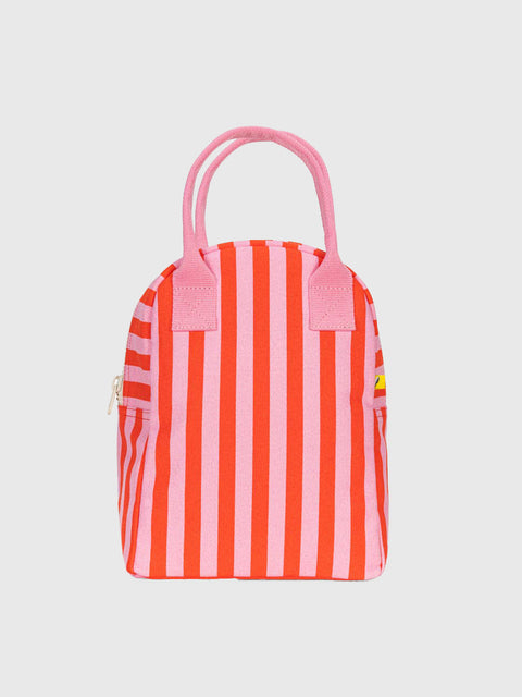 Zipper Lunch in Awning Stripe Pink