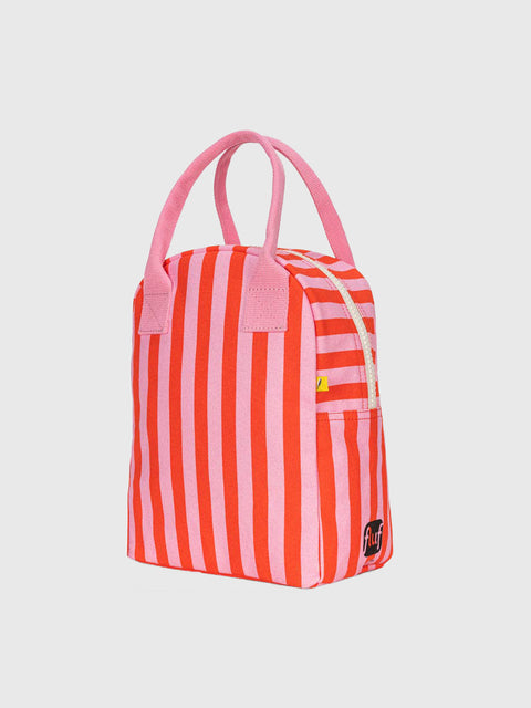Zipper Lunch in Awning Stripe Pink