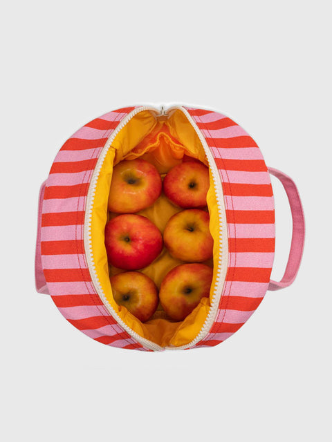 Zipper Lunch in Awning Stripe Pink