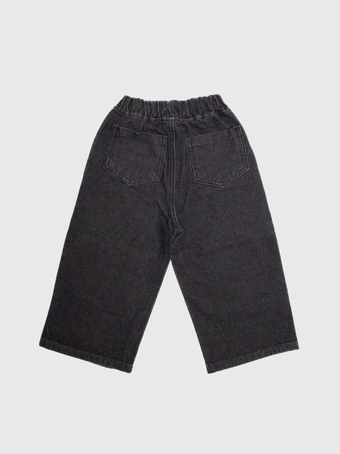 Double Knee Handy Pant in Black Denim