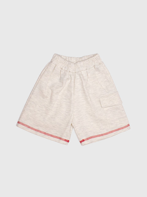 Jogger Shorts in Heather Gray