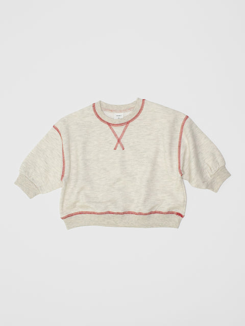 Track Sweatshirt in Heather Gray