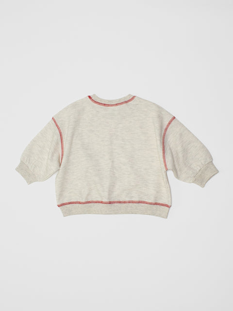 Track Sweatshirt in Heather Gray