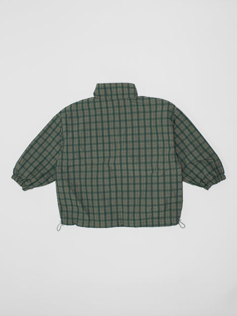 Check Windbreaker in Green
