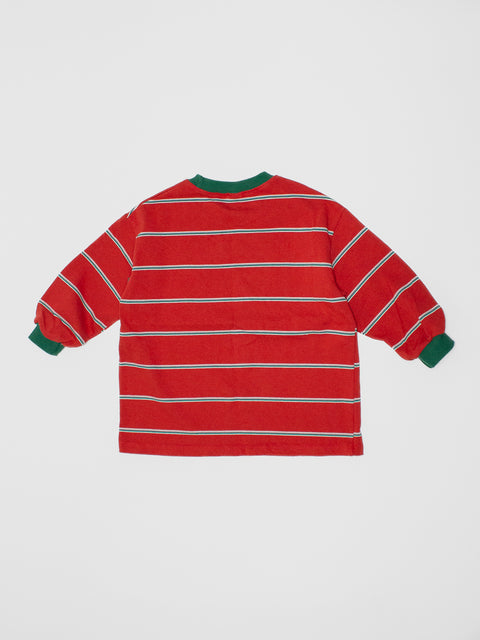 Stripe Long Sleeve Shirt in Red/Green