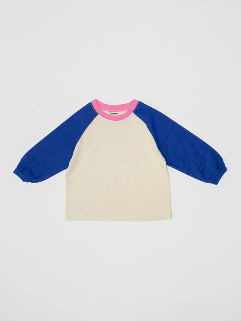 Baseball Shirt in Cobalt/Pink