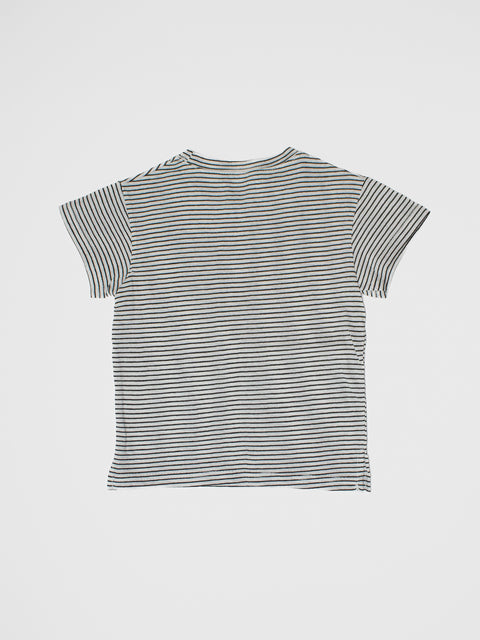 Goobi Stripe Tee in Black/White