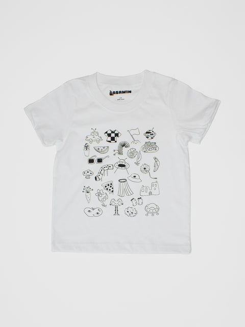 Goobi's World Tee in White