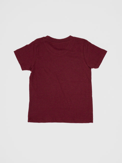 Pizza Slice Tee in Burgundy