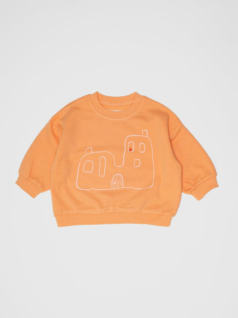 Goobi's House Sweatshirt in Melon