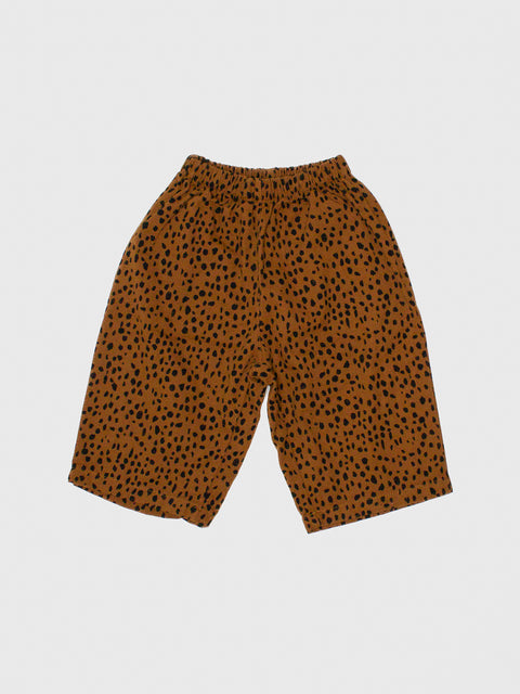 Leopard Print Cropped Pants