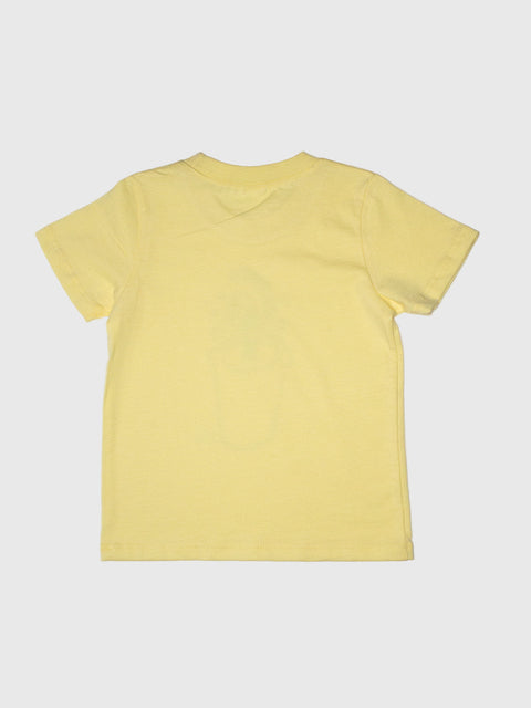 Yellow t-shirt on a white background