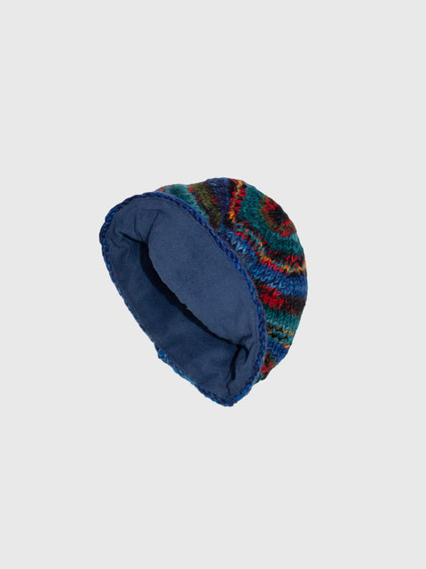 Confetti Knit Hat in Blue