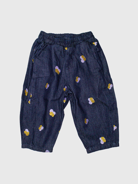 Manu Barrel Jeans in Embroidered Denim