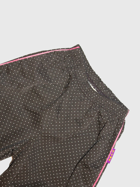 Polka Dot Joggers in Charcoal