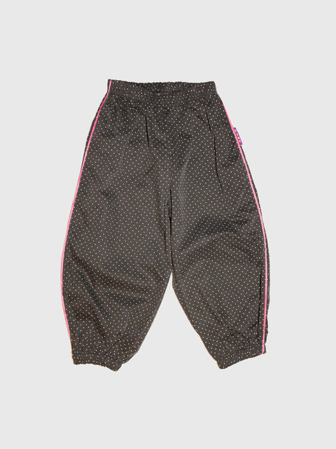 Polka Dot Joggers in Charcoal
