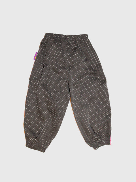 Polka Dot Joggers in Charcoal