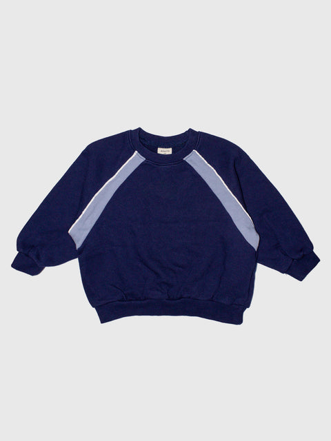 Retro Panel Sweatshirt in Navy