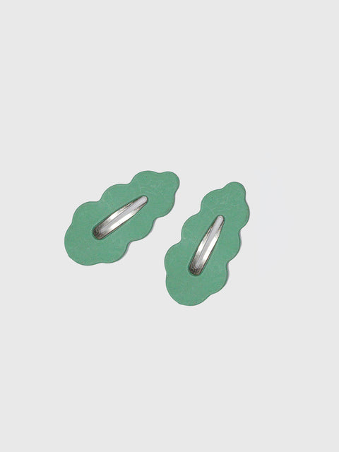 Cloud Clips Set in Green