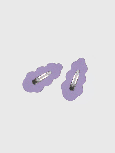 Cloud Clips Set in Purple