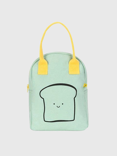 Zipper Lunch in Happy Bread Print