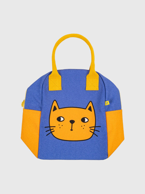 Zipper Lunch in Kitty Cat Print