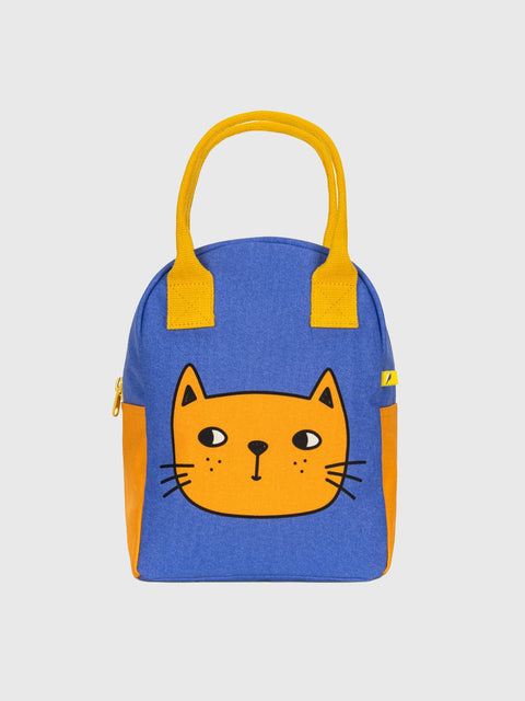 Zipper Lunch in Kitty Cat Print