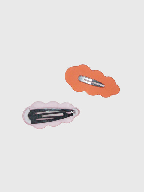Cloud Clips Set in Orange/Pink