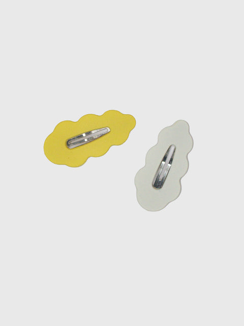 Cloud Clips Set in Yellow/White