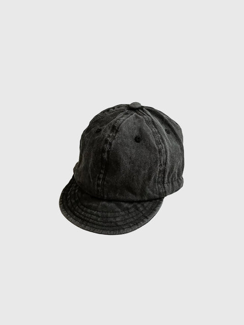 Pigment Dyed Baseball Cap in Washed Black