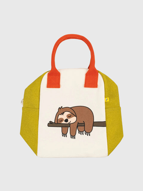 Zipper Lunch in Sloth Print