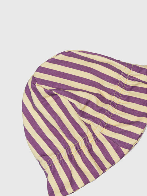 Stripe Bucket Hat in Purple