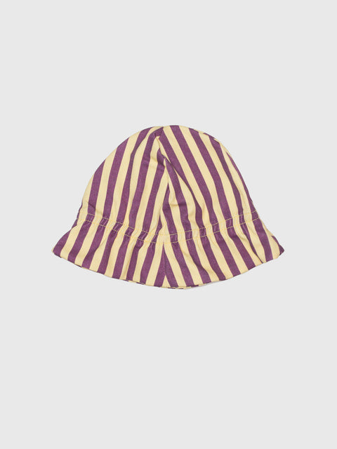 Stripe Bucket Hat in Purple