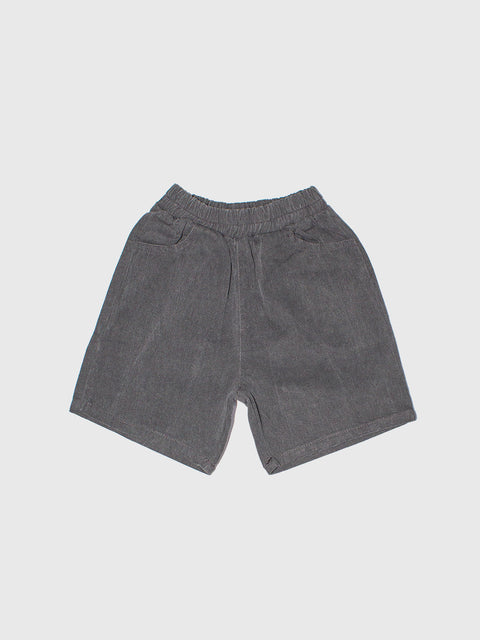 Gray shorts on a light gray background