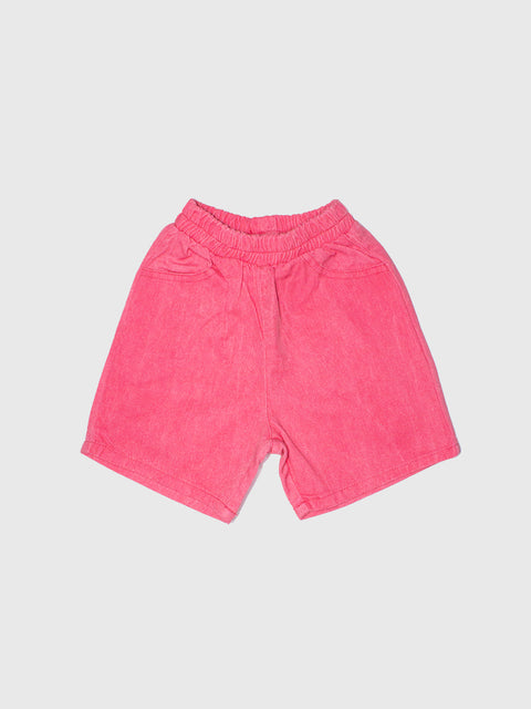 Washed Easy Shorts in Pink