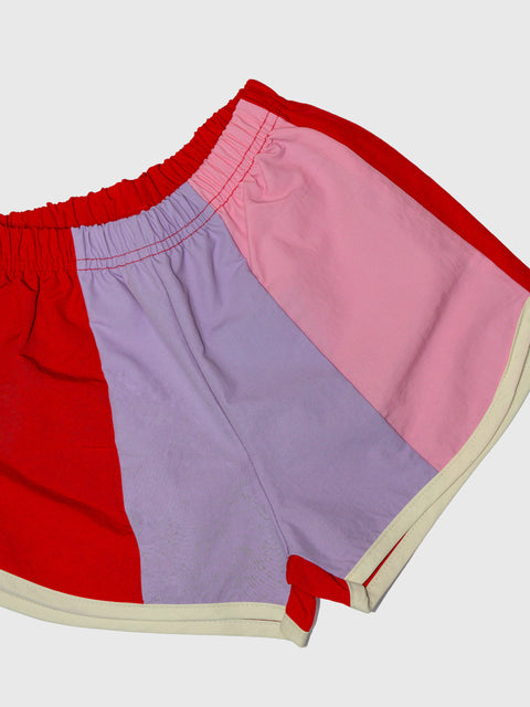 Dolphin Shorts in Red/Purple