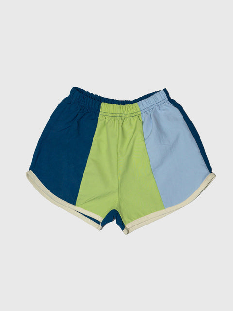 Dolphin Shorts in Blue/Green