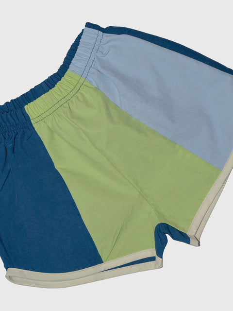 Dolphin Shorts in Blue/Green