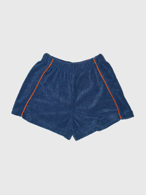 Terry Cloth Track Shorts in Navy