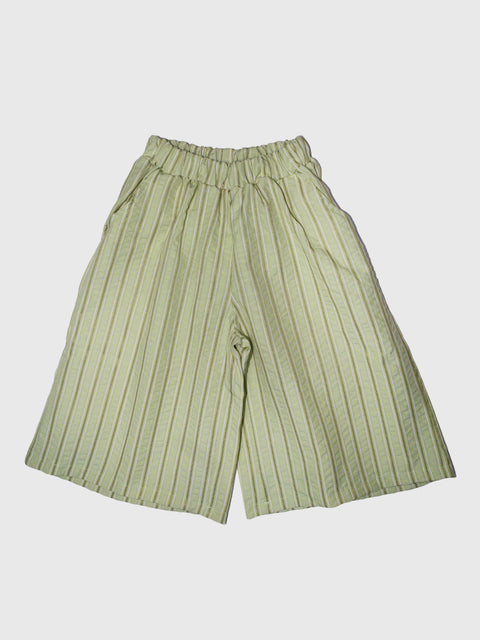 Wide Crinkle Pant in Mint