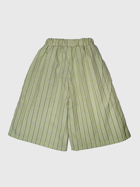 Wide Crinkle Pant in Mint