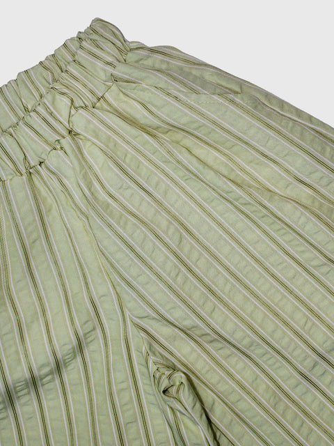 Wide Crinkle Pant in Mint