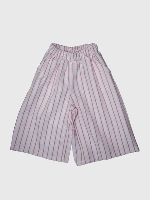 Wide Crinkle Pant in Pink