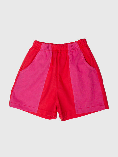 Colorblock Shorts in Pink