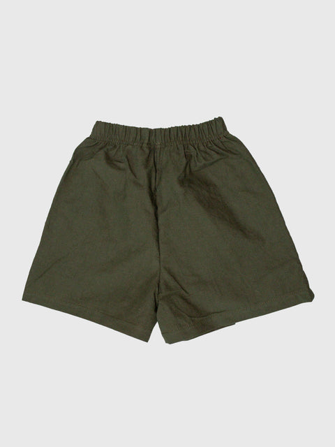 Colorblock Shorts in Khaki