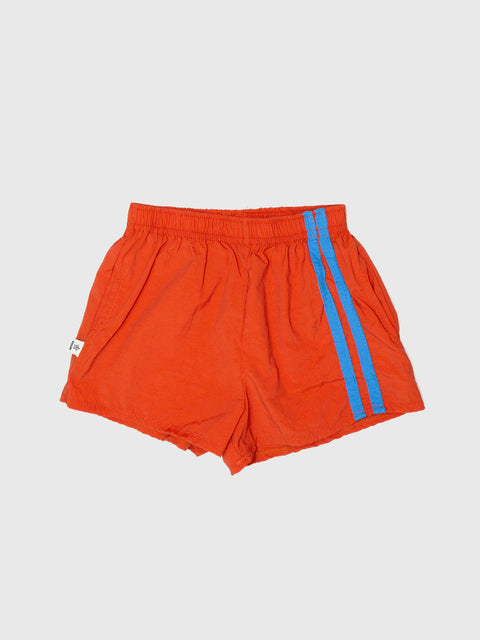 Two Stripe Track Shorts in Red/Blue