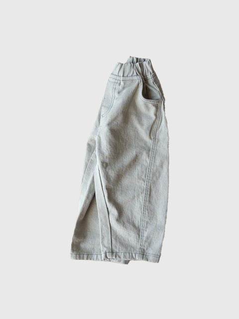 Curved Pull-On Denim in Light Mint